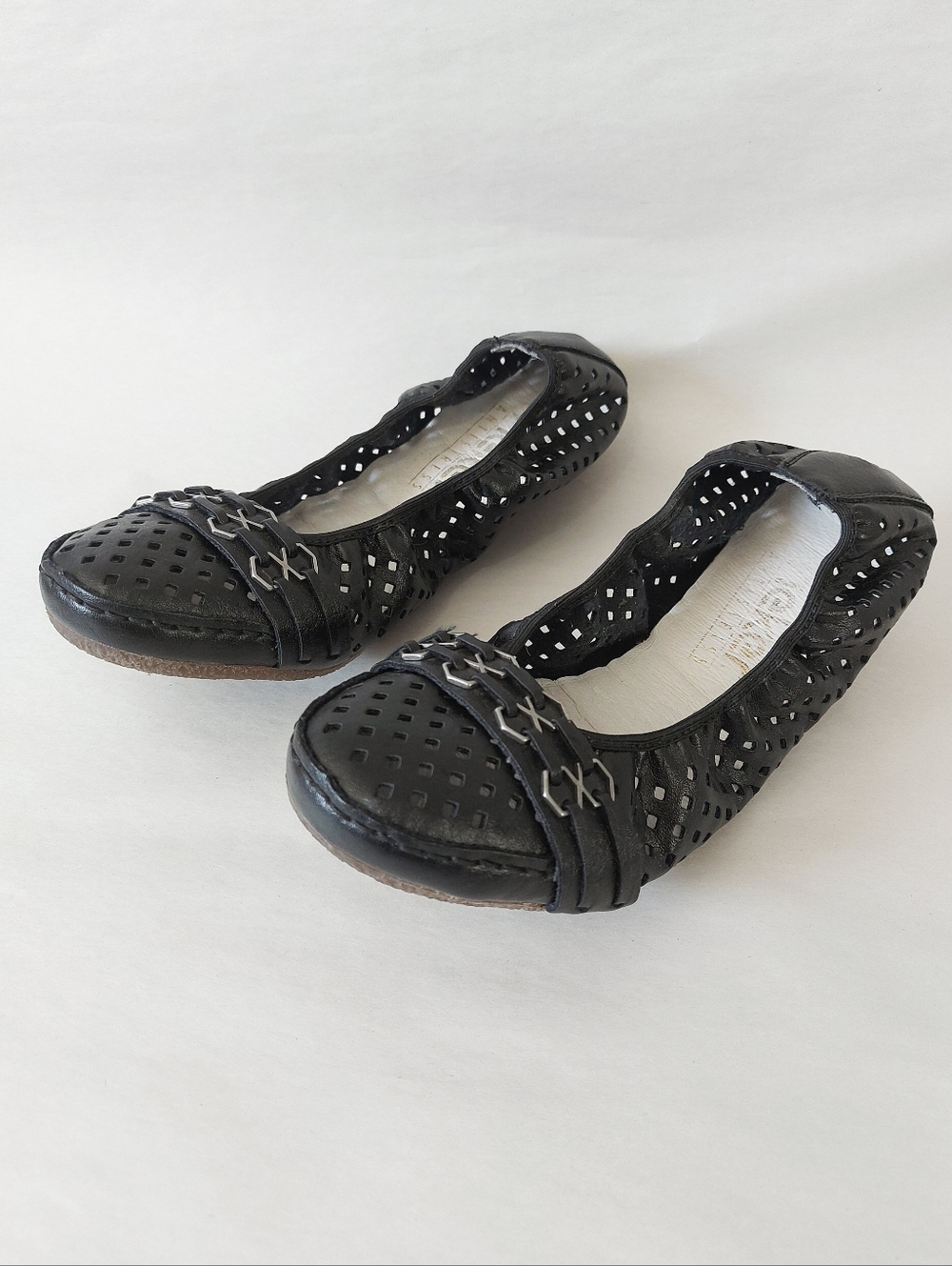 Rieker Women Comfort Casual Stitching Perforated Ballet Flats Slip-on Size 38 EU - Picture 10 of 10